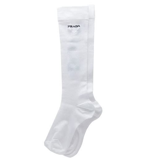 prada transparent socks|Prada white socks.